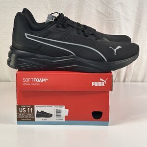 Puma Men's Black Disperse Sneaker Shoes Sz 11 NIB Softfoam